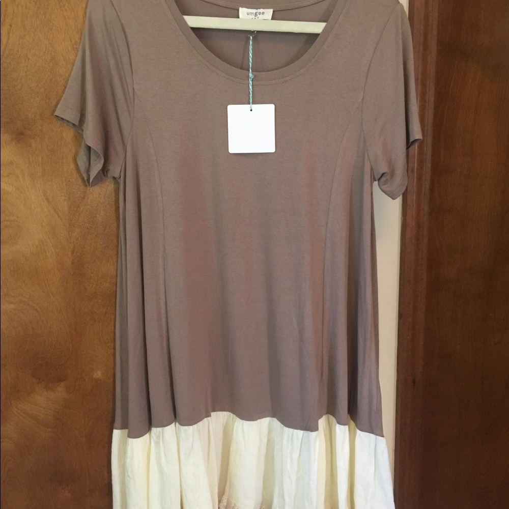 Umgee Lace Trim Dress Size S